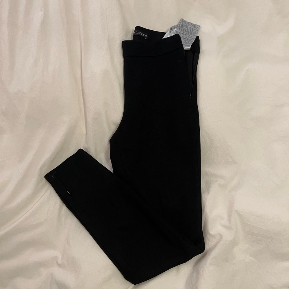 Suede skinny pants